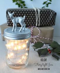 Most people use fairy lights to line the ceiling of their room and create a warm, glowing ambiance. Diy Holiday Fairy Light Jars Andrea S Notebook