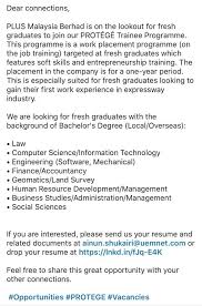 A member of the uem group, the company is also the largest listed toll expressway operator in southeast asia and the eighth largest in the world. Protege Trainee Programme Utp Career Development Office Facebook