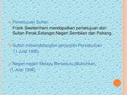Penguasaan british di tanah melayu bermula dengan penempatan british di pulau pinang (11 ogos 1786) dan singapura pada tahun 1832, pusat pentadbiran nns di pulau pinang dipindahkan ke singapura dan ditadbir secara langsung oleh gabenor jeneral di calcutta, india. Pentadbiran Negeri Negeri Melayu Bersekutu