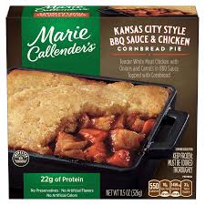 Most of marie callender's frozen dinners are terrible. Marie Callender S Kansas City Style Bbq Sauce Chicken Cornbread Pie Frozen Meals 11 5 Oz Pot Pies Meijer Grocery Pharmacy Home More
