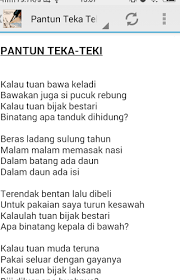 Maybe you would like to learn more about one of these? Koleksi Pantun Lengkap Latest Version For Android Download Apk
