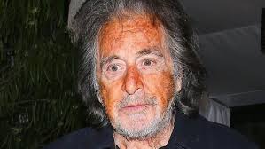 Al Pacino looks red-faced at Hollywood party