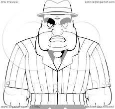 And even create levels yourself so that others enter and play your mode. Cartoon Clipart Of A Black And White Tough Male Mobster Vector Outlined Coloring Page By Cory Thoman 1157087