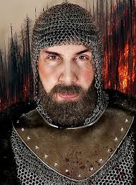 Chevalier brigand Composition de barbe professionnelle en poils véritables 