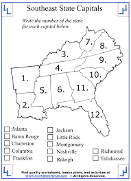 Download all our social studies worksheets for teachers, parents, and kids. 4th Grade Social Studies Southeast Region States