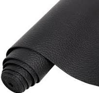 Funcolor Black Faux Leather Roll:Soft Pebbled Faux Leatherette Sheets 8x52 Inch for Sewing Craft