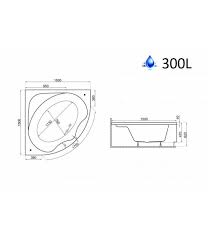 Ideal standard tonic ii frontschürze k819201 150 cm, weiss, für eckbadewanne. Ideal Standard Eckbadewanne 150x150 Die Badewanne Ist Schalldammend Wodurch Das Rauschen Des Wassers Unterdruckt Wird