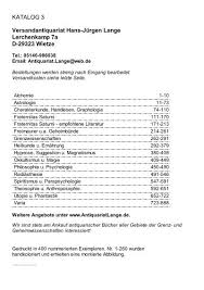 Es ist schon zeit, mal der realität ins auge zu blicken, sagte thaler. Occulta Antiquariats Katalog 3