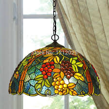 lustre tiffany style grape pendant lamp