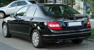 Double round twin tailpipes and the spoiler lip painted in the vehicle color. File Mercedes C 200 Kompressor Elegance W204 Rear 20100603 Jpg Wikimedia Commons