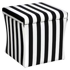 Black And White Striped Ottoman Skyline Hourglass Storage Ottoman Skyline Furniture Storage Ottoman White Storage Ottoman Skyline Furniture