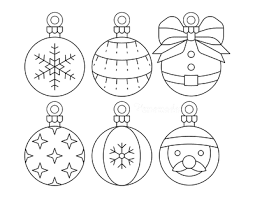 Now santa claus is coming full of gifts! Printable Christmas Ornaments Coloring Pages And Templates