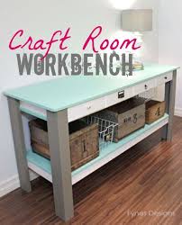 Craft Room Workbench Fynes Designs Diy Craft Room Craft Room Craft Room Storage