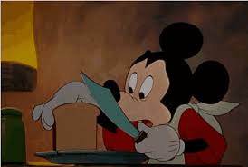 Oh you fancy huh gif. Mickey Mouse Cutting Bean Gif Novocom Top