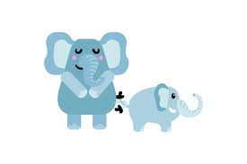 Download Baby Elephant Svg Cut File Free Svg Cut Files Create Your Diy Projects Using Your Cricut Explore Silhouette And More The Free Cut Files Include Svg Dxf Eps And Png Files PSD Mockup Templates