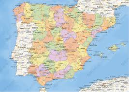 Explore all regions of spain with maps by rough guides. Digital Political Map Of Spain 1466 The World Of Maps Com