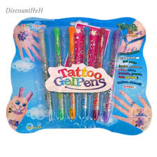 Transfer the image onto a sheet of paper, using a ballpoint pen of the color you'd like your tattoo to be. 6pcs Set Kids Diy Tattoo Promotional Pen Tattoo Gel Pens Novelty Toy Pen Gifts Tattoo Pen Gel Pen Tattoo Gel Penpen Gel Pen Aliexpress