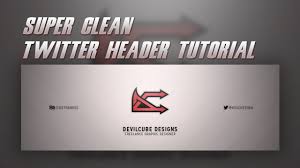 Since tweets are restricted to 280 characters a twitter banner is a static image that appears at the top of your twitter profile page. Tutorial Super Clean Twitter Header Banner Photoshop Youtube