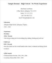 Give the text for verification to a competent person; Free 9 High School Resume Templates In Pdf Word