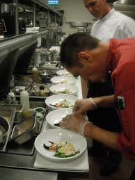 Chef Neil And Sous Chef John Plating The First Course Cuisine