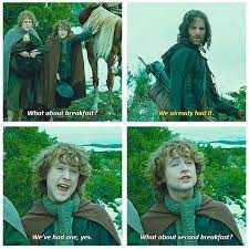 Second Breakfast The Hobbit Lord Of The Rings Lord