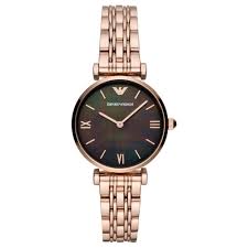 Women's armani watches was and still an extremely popular watch and will keep its popularity for many years to come, ladies who have tried one of them can tell how very special these watches are!. Emporio Armani Ladies Rose Gold T Bar Watch Ar11145 Womens Watches From The Watch Corp Uk