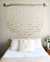 Diy wall treatments and diy wainscoting ideas deciding how to decorate a large wall depends on your style and on the area of your home — a gallery wall is fine for hanging in a living room over a sofa or in a bedroom above a headboard, but when it comes to large tall walls or awkward over the stairs walls, the thought of accurately hanging 10+ frames is enough to make me. Room Decor Diy Headboard Wall Hangings Tapestries Paper Flowers Diy Home Decor Apartment Decor Apartment Decor Home Decor Bedroom Home Decor Bedroom Diy