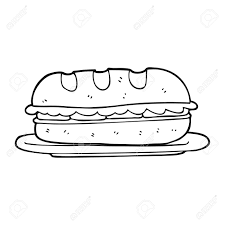 All images with the background cleaned and in png (portable network graphics) format. Freehand Drawn Black And White Cartoon Sub Sandwich Royalty Free Cliparts Vectors And Stock Illustration Image 53102682
