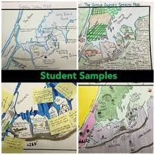 The Great Gatsby Setting Map Project Includes Worksheet Template Samples Map Projects The Great Gatsby Setting Greatful