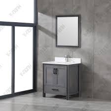 30 inch bathroom vanity wide selection freestanding & floating good quality different colors and style. China Best Selling Industrial Gray 30inch Cabinet Bathroom Vanity China Large Storage Hangzhou