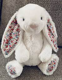 Jellycat Plush Blossom Lily Bunny Medium Stuffed Animal Baby Toy 12 Rabbit Ebay Plush Stuffed Animals Baby Animals Jellycat