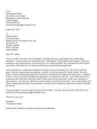 Employment Covering Letter Examples Retail Sales Assistant Cover ...
