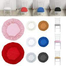 Chair covers dining chairs stackable & foldable chairs upholstered chairs. Round Square Chair Covers Stretch Slipcover For Kitchen Wedding Chair Seat Cover Ebay