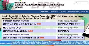 Bagi kakitangan awam yang ada membuat pinjaman perumahan dari lppsa kini boleh membuat semakan baki pinjaman perumahan kerajaan secara online dan juga sms. Semakan Baki Pinjaman Perumahan Kerajaan Lppsa 2020 Online Dan Sms My Panduan