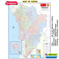 This is a map of kedah, you can show street map of kedah, show satellite imagery(with street names, without kedah was called saiburi (thai: Map Of Kedah 36 X 48 88 9cm X 120cm Shopee Malaysia