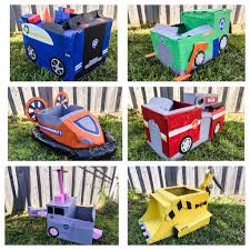 Paw Patrol Cardboard Vehicles Cars Paw Patrol Birthday Party Paw Patrol Party Games Paw Patrol Party Decorations