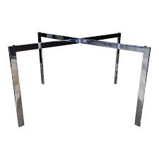 A stainless steel base supporting a 1/2″ thick tempered glass with 1/8″ beveled edges. Knoll Ludwig Mies Van Der Rohe Barcelona Coffee Table Base Design Plus Gallery