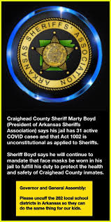 Now if the governor and legislators could be like the Craighead County  sheriff ...