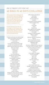 Is there an original or official group/site/page? 40 Days Forty Items Forty Bags Dressed To A T Cleaning Hacks Cleaning Checklist Cleaning