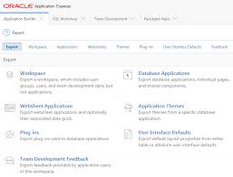 Exporting An Application And Application Components