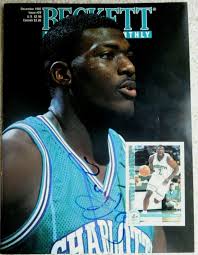 Larry Johnson Signed Autographed Beckett Magazine UNLV Charlotte Hornets  Knicks