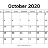 My october calendar coloring page. 1