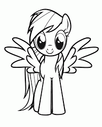 Play coloring book my little pony: My Little Pony Coloring Pages Rainbow Dash Coloring Home