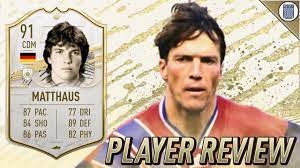 The former fc bayern player will have his baby, medium, prime and super prime versions in this fut 21. The Cdm Beast 91 Mid Icon Matthaus Player Review Fifa 21 Ultimate Team Youtube