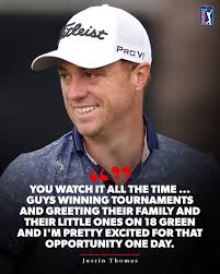 Winning with family is extra special 🫶 New dad Justin Thomas is playing  for something bigger than himself.
