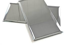 Beveled glass for a clear, undistorted image *quality materials: 6x12 Wide Beveled Mirror Subway Tile Backsplash Wall Decorative Kitchen 1 Sf