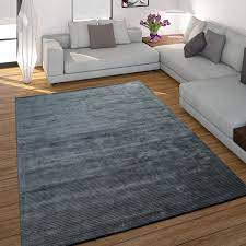 Klares linien muster mit streifen, deren unterschiedliche graustufen zusammen mit den lilafarbenen beerentönen. Teppich Handgefertigt Hochwertig 100 Viskose Cord Optik Vintage Glanz Anthrazit Ebay