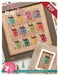 See more ideas about free cross stitch, cross stitch patterns, cross stitch. Prim Village Downloadable Pdf Cross Stitch Pattern Lori Holt Of Bee In My Bonnet With It S Sew Emma Fat Quarter Shop