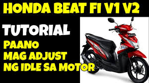 Paano Mag Adjust Ng Idle Sa Honda Beat Fi V1 V2 Youtube