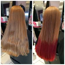 But go for a dark brown, and you can cover the red. Before And After Colour And Style Photos Oasis Hair Nantwich